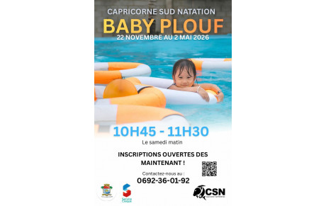 Lancement de l'activité BABY PLOUF, Saison 2025/2026